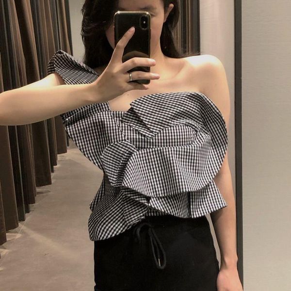 women's blouses & shirts korobov korean office lady women vintage elegant ruffles female striped summer off shoulder blusas mujer, White
women's blouses & shirts korobov korean office lady women vintage elegant ruffles female striped summer off shoulder blusas mujer, White