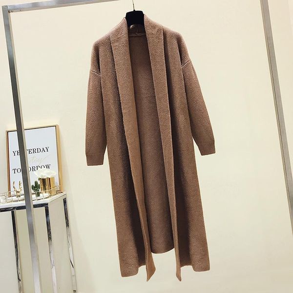 women's sweaters long cardigan sweater clothing 2021 autumn winter cashmere knitted cardigans coat women korean, White;black
women's sweaters long cardigan sweater clothing 2021 autumn winter cashmere knitted cardigans coat women korean, White;black