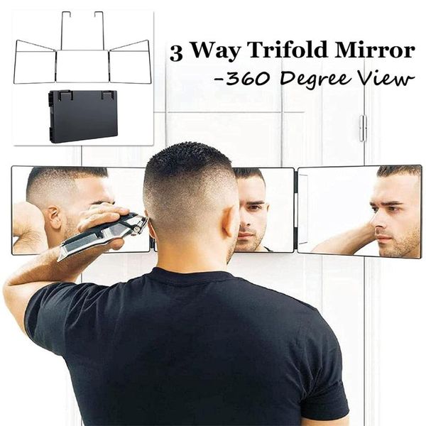mirrors portable 3 way trifold mirror 360° barber with adjustable height brackets diy haircut tool self hair cutting good
mirrors portable 3 way trifold mirror 360° barber with adjustable height brackets diy haircut tool self hair cutting good