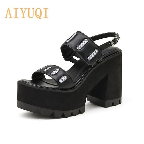 sandals aiyuqi women's summer 2021 high heels open-to waterproof platform fashion roman ladies, Black
sandals aiyuqi women's summer 2021 high heels open-to waterproof platform fashion roman ladies, Black