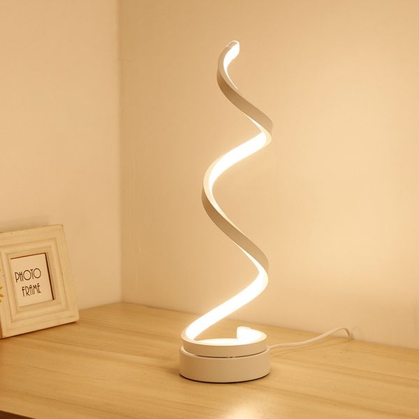 2021 new moderno led spiral curved table cool bedside warm white light to reading lighting room ailw
2021 new moderno led spiral curved table cool bedside warm white light to reading lighting room ailw