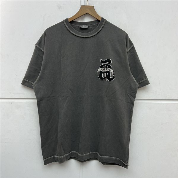 nice washed t shirt men women heavy fabric t-shirt embroidered tee summer style short sleeve, White;black
nice washed t shirt men women heavy fabric t-shirt embroidered tee summer style short sleeve, White;black
