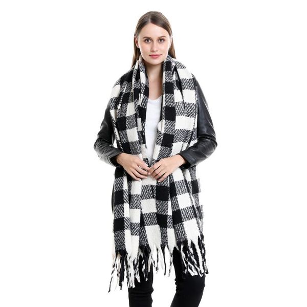 winter plaid scarf cashmere shawl women's warm double-sided thick foulard lady fashion bandana female wraps scarves, Blue;gray
winter plaid scarf cashmere shawl women's warm double-sided thick foulard lady fashion bandana female wraps scarves, Blue;gray