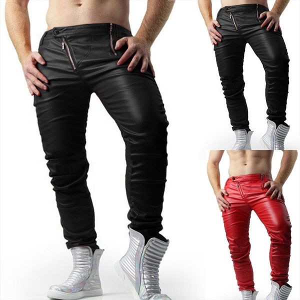 leather elastic waist motorcycle women pants pocket jogger casual solid color trousers harem cosplay dance lr2, Black
leather elastic waist motorcycle women pants pocket jogger casual solid color trousers harem cosplay dance lr2, Black