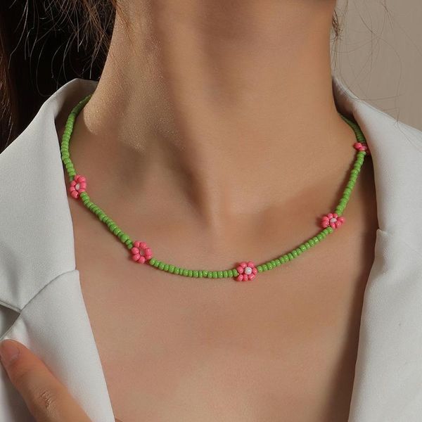 chokers european and american ins handmade beaded colorful small flower necklace bo fashion hemian wedding party mother's day giftnz223, Golden;silver
chokers european and american ins handmade beaded colorful small flower necklace bo fashion hemian wedding party mother's day giftnz223, Golden;silver
