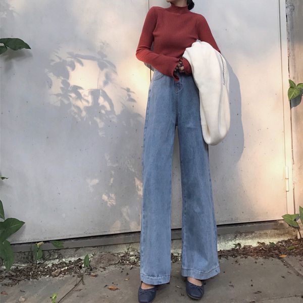 2021 new woman jeans high waist clothes wide leg denim clothing blue streetwear vintage quality fashion harajuku straight pants h5xb
2021 new woman jeans high waist clothes wide leg denim clothing blue streetwear vintage quality fashion harajuku straight pants h5xb