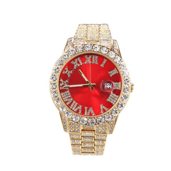 iced out diamond watch mens fashion roman numerals watch hip hop designer luxury watch, Slivery;brown
iced out diamond watch mens fashion roman numerals watch hip hop designer luxury watch, Slivery;brown