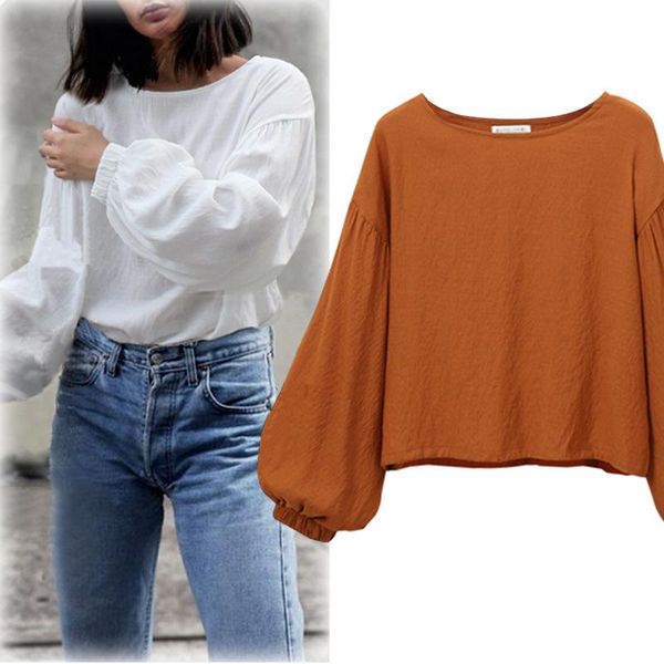 women's t-shirt elegant casual slim lantern sleeve o-neck korean style female tees plus size solid white long woman
women's t-shirt elegant casual slim lantern sleeve o-neck korean style female tees plus size solid white long woman