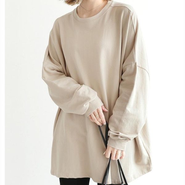 women's hoodies & sweatshirts loose solid color female pullover 2022 european style fashion long sleeve casual o-neck spring autumn wo, Black
women's hoodies & sweatshirts loose solid color female pullover 2022 european style fashion long sleeve casual o-neck spring autumn wo, Black