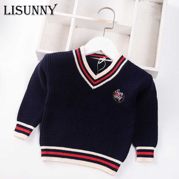 autumn winter 2021 baby boys sweater children knitted clothes kids pullover jumper toddler boy v-neck stripe embroidery 0-5y y1024, Blue
autumn winter 2021 baby boys sweater children knitted clothes kids pullover jumper toddler boy v-neck stripe embroidery 0-5y y1024, Blue