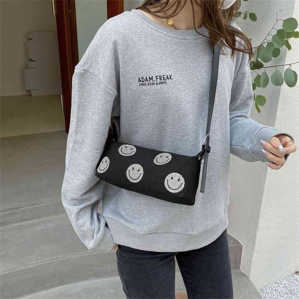women's 2021 spring and summer new smiling face underarm ins fashion korean printing trend one shoulder messenger bag
women's 2021 spring and summer new smiling face underarm ins fashion korean printing trend one shoulder messenger bag