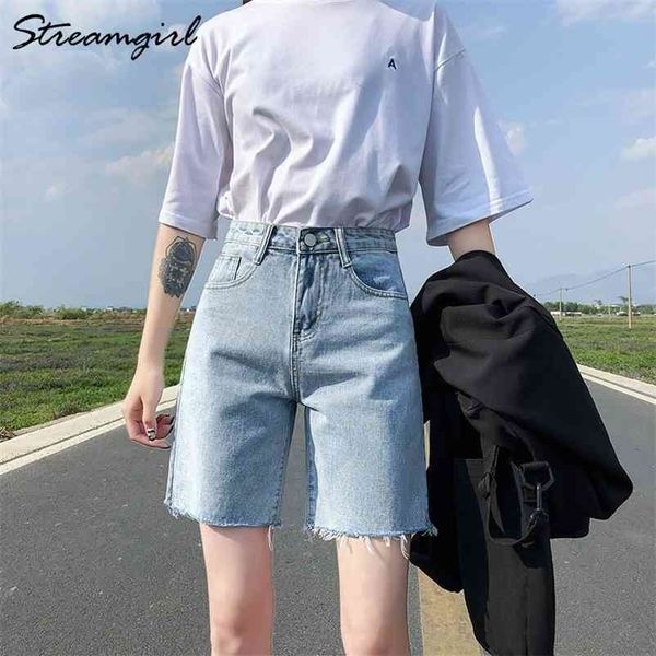 high waist short jeans bermuda s for women summer denim s black loose casual women's s 210621, White;black
high waist short jeans bermuda s for women summer denim s black loose casual women's s 210621, White;black