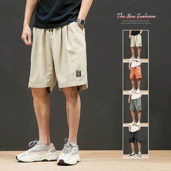 summer men's capris casual shorts loose straight tube plus fat oversize trendy sports brand, White;black
summer men's capris casual shorts loose straight tube plus fat oversize trendy sports brand, White;black