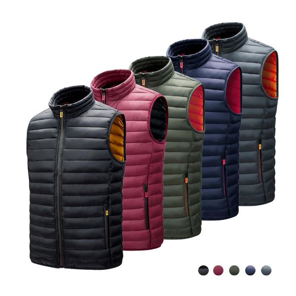 mens autumn winter vest jacket solid color sleeveless o-neck warm men coat casual style zipper male waistcoat outerwear 2020 new, Black;white
mens autumn winter vest jacket solid color sleeveless o-neck warm men coat casual style zipper male waistcoat outerwear 2020 new, Black;white