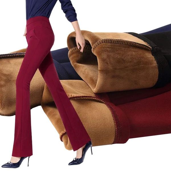 women's pants & capris autumn winter casual red wine high waist stretch micro flared trousers large size fat mm plush padded office wor, Black;white
women's pants & capris autumn winter casual red wine high waist stretch micro flared trousers large size fat mm plush padded office wor, Black;white