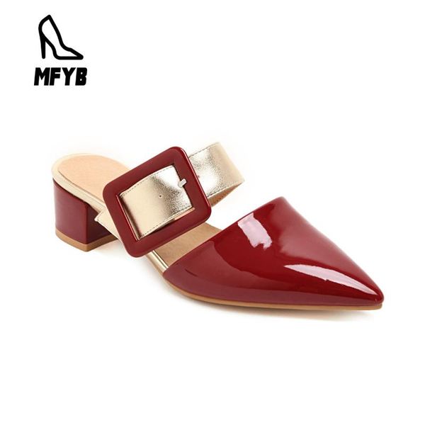 slippers mfyb women's 2021 fashion square with 40-45 baotou wear pointed, Black
slippers mfyb women's 2021 fashion square with 40-45 baotou wear pointed, Black