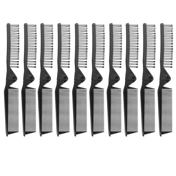 hair brushes 10pcs foldable combs portable folding comb anti-static for travel, Silver
hair brushes 10pcs foldable combs portable folding comb anti-static for travel, Silver