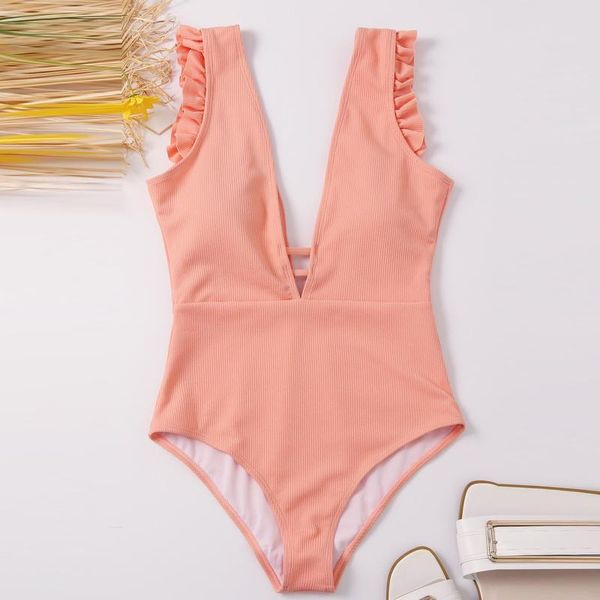 ladies fashion ruffle one-piece swimsuit solid bikini women swimwear push up beachwear swimming surfing diving bathing suit
ladies fashion ruffle one-piece swimsuit solid bikini women swimwear push up beachwear swimming surfing diving bathing suit