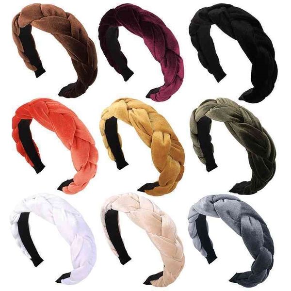 golden qiyue velvet new cross hoop women's braided flannelette solid color wide edge headband hair ornament e5, Black;brown
golden qiyue velvet new cross hoop women's braided flannelette solid color wide edge headband hair ornament e5, Black;brown