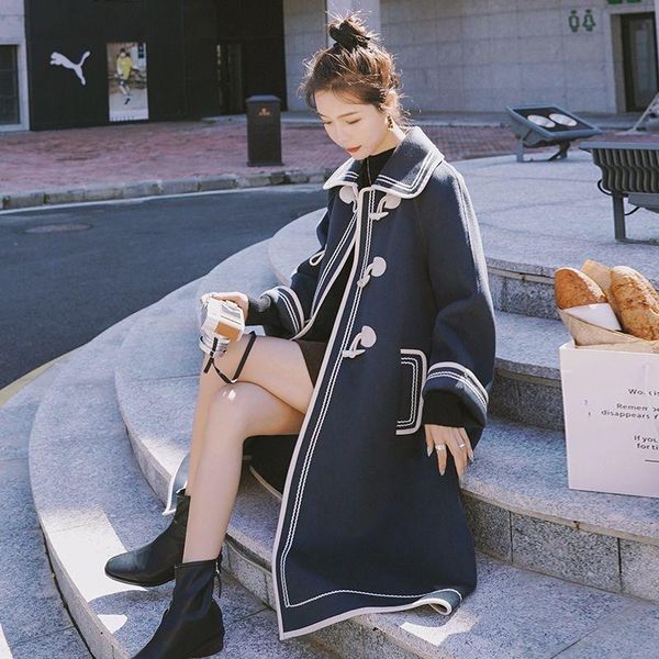women's wool & blends jacket women coat autumn and winter woolen veste manteau femme, Black
women's wool & blends jacket women coat autumn and winter woolen veste manteau femme, Black