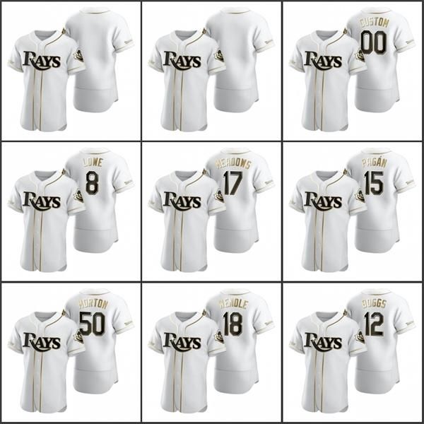 tampa\rbay\rrays men #12 wade boggs 17 austin meadows 4 blake snell custom women youth white authentic golden edition jersey, Blue;black
tampa\rbay\rrays men #12 wade boggs 17 austin meadows 4 blake snell custom women youth white authentic golden edition jersey, Blue;black