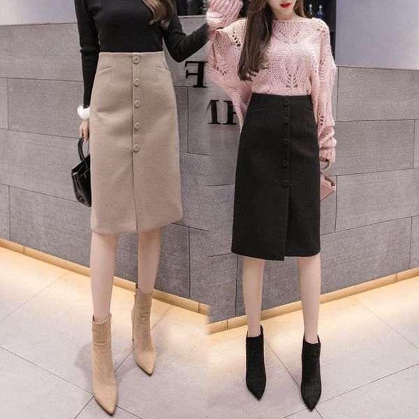 autumn & winter new woolen skirt high waist thin thicker all-match temperament casual women a-line long skirt tide ing, Black
autumn & winter new woolen skirt high waist thin thicker all-match temperament casual women a-line long skirt tide ing, Black