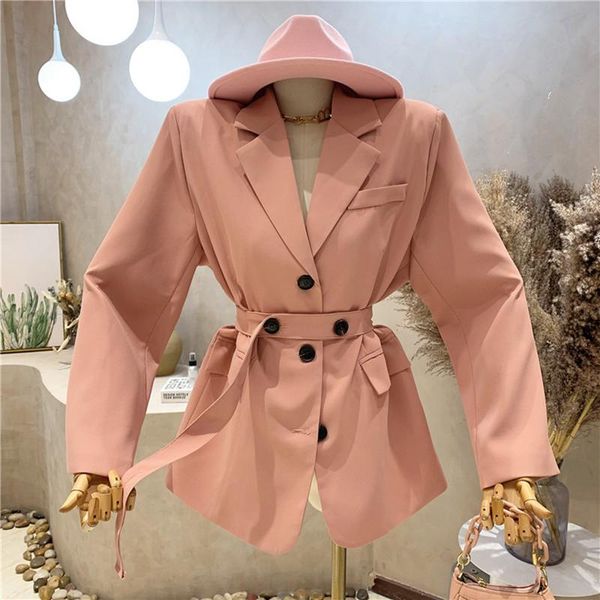 women's suits & blazers niche design clothing 2021 autumn winter temperament lapel loose and thin long sleeve jacket coat, White;black
women's suits & blazers niche design clothing 2021 autumn winter temperament lapel loose and thin long sleeve jacket coat, White;black