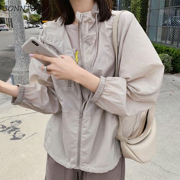 women's jackets basic women leisure fashion korean style preppy student summer sunproof loose long sleeve outwear drawstring all-match, Black;brown
women's jackets basic women leisure fashion korean style preppy student summer sunproof loose long sleeve outwear drawstring all-match, Black;brown