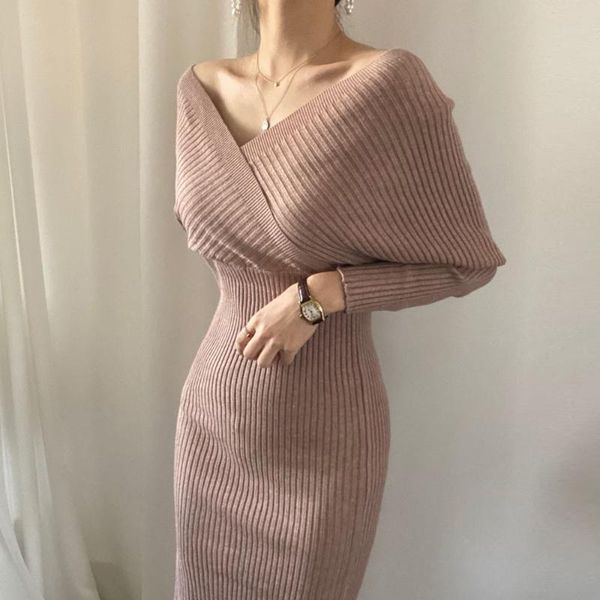 casual dresses dress long v-neck tight-fitting buttocks slim fashion 2021 solid color knit autumn korean sleeve bottoming fall, Black;gray
casual dresses dress long v-neck tight-fitting buttocks slim fashion 2021 solid color knit autumn korean sleeve bottoming fall, Black;gray