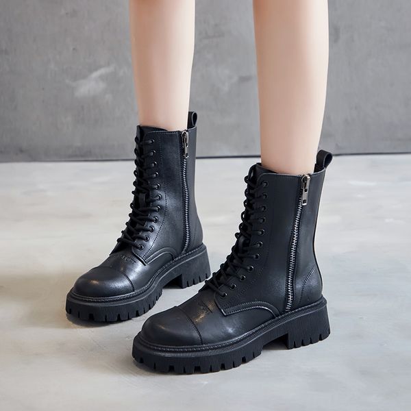 leather thick-soled new martin boots women summer and autumn tide ins british style black motorcycle mid-tube leather boots
leather thick-soled new martin boots women summer and autumn tide ins british style black motorcycle mid-tube leather boots
