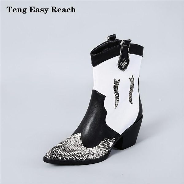 boots black white pu leather cowboy ankle women wedge high heel booties snake print western cowgirl boot nice female
boots black white pu leather cowboy ankle women wedge high heel booties snake print western cowgirl boot nice female