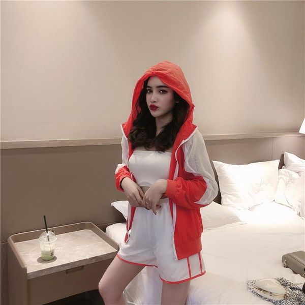 women's tracksuits womens clothing 2021 summer korean fashion casual loose panelled long sleeve jacket + elastic waist shorts two piece, Gray
women's tracksuits womens clothing 2021 summer korean fashion casual loose panelled long sleeve jacket + elastic waist shorts two piece, Gray