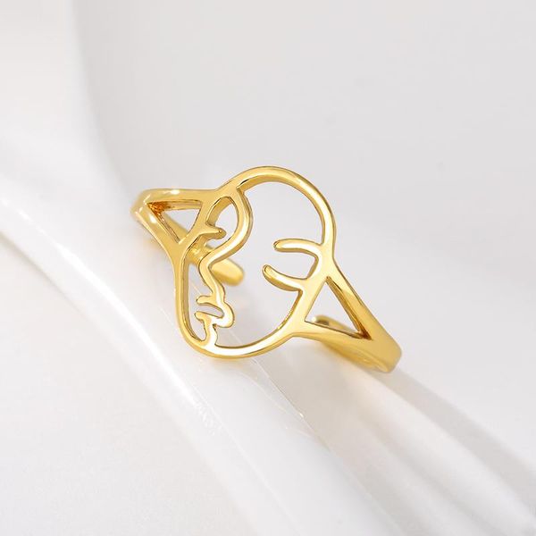 wedding rings stainless steel human face for women men rose gold engagement female ring fashion finger jewelry gift masculino bff 2021, Slivery;golden
wedding rings stainless steel human face for women men rose gold engagement female ring fashion finger jewelry gift masculino bff 2021, Slivery;golden