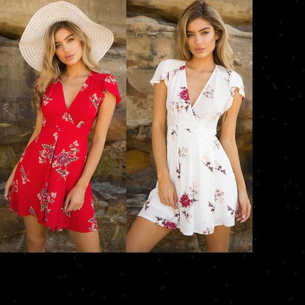 fashion summer women short sleeve dress casual floral print deep v neck dress short mini dress, Black;gray
fashion summer women short sleeve dress casual floral print deep v neck dress short mini dress, Black;gray
