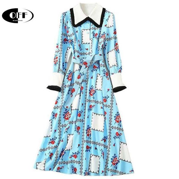 casual dresses designer autumn women's floral print stitching slim party elegant chic gentlewoman ruched blue midi dress, Black;gray
casual dresses designer autumn women's floral print stitching slim party elegant chic gentlewoman ruched blue midi dress, Black;gray
