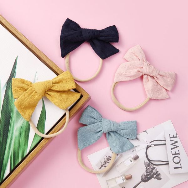 baby infant flower bow fabric headband soft nylon elastic hair bands handmade knot hairband headwear newborn hair accessories, Slivery;white
baby infant flower bow fabric headband soft nylon elastic hair bands handmade knot hairband headwear newborn hair accessories, Slivery;white