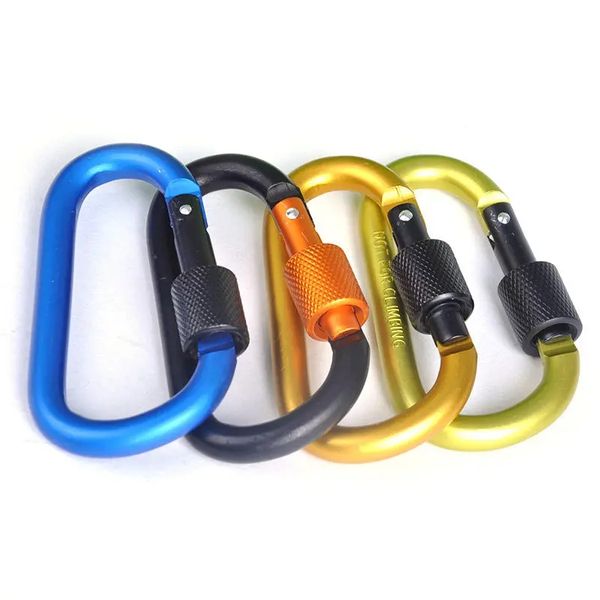 1 pcs 8cm locking d shape buckle quickdraw extender aluminum keychain metal buckle hanging nut - yellow, Silver
1 pcs 8cm locking d shape buckle quickdraw extender aluminum keychain metal buckle hanging nut - yellow, Silver