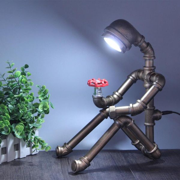 vintage water tube table lamp creative robot bar loft cafe bedroom lamp retro industrial country home art deco led table lantern
vintage water tube table lamp creative robot bar loft cafe bedroom lamp retro industrial country home art deco led table lantern