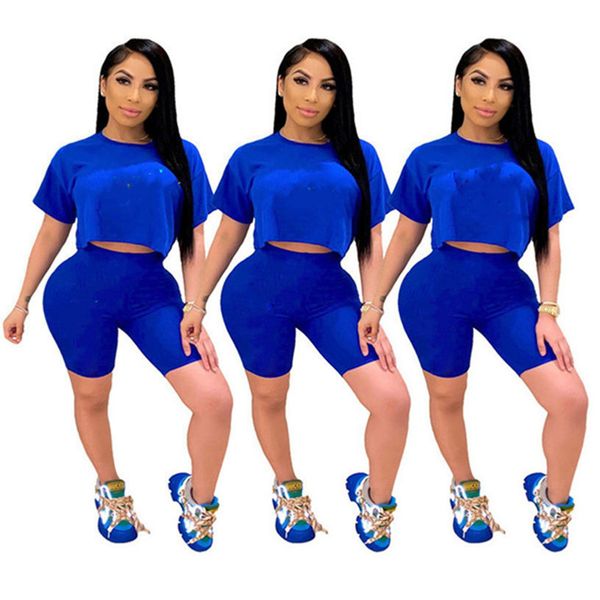 women tracksuit summer two piece set short sleeve t-shirt+shorts solid color letter sports suit crew neck outfits jogging suit 2974, Gray
women tracksuit summer two piece set short sleeve t-shirt+shorts solid color letter sports suit crew neck outfits jogging suit 2974, Gray
