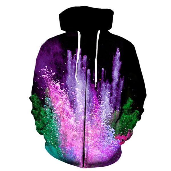 men's hoodies & sweatshirts novelty splash tie dyeing printed sweatshirt fashion zipper hoodie hip hop pullovers men women 3d casual ho, Black
men's hoodies & sweatshirts novelty splash tie dyeing printed sweatshirt fashion zipper hoodie hip hop pullovers men women 3d casual ho, Black