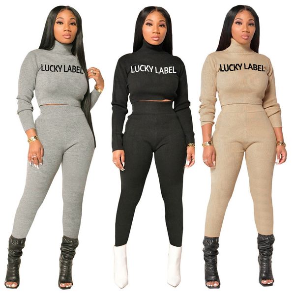 2021 new lucky label 2 piece outfits women sweatsuit solid leggings joggers tracksuit fall winter matching set wholesale dropshipping q0, Gray
2021 new lucky label 2 piece outfits women sweatsuit solid leggings joggers tracksuit fall winter matching set wholesale dropshipping q0, Gray