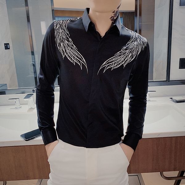 warm sale of men men's casual printing shirts long sleeve all thin game streetwear club tuxedo 20-21 chemise homme s0wk, White;black
warm sale of men men's casual printing shirts long sleeve all thin game streetwear club tuxedo 20-21 chemise homme s0wk, White;black