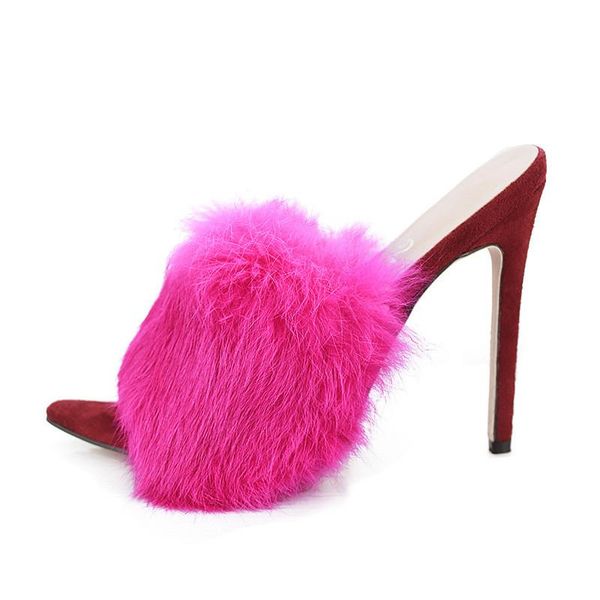 women slippers shoes high heels summer shoes woman fur spring slides peep toe party plus size female sandals xkd4125, Black
women slippers shoes high heels summer shoes woman fur spring slides peep toe party plus size female sandals xkd4125, Black