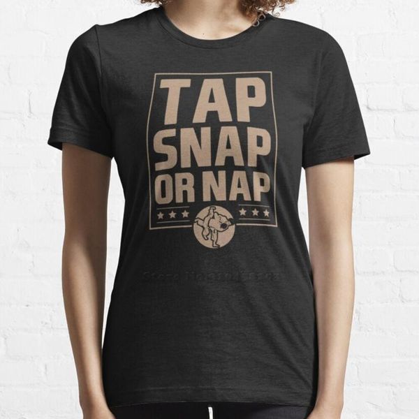 women's t-shirt tap snap or nap ( tan ) trend women summer cotton jiu jitsu dad mom, White
women's t-shirt tap snap or nap ( tan ) trend women summer cotton jiu jitsu dad mom, White