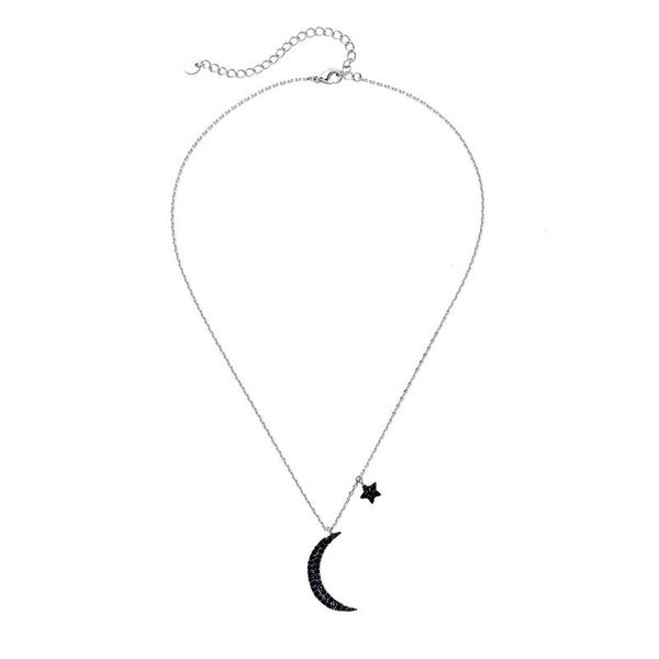 pendant necklaces arrival romantic cute black zircon moon neckalce for women simple design necklace handmade appointment gift jewelry, Silver
pendant necklaces arrival romantic cute black zircon moon neckalce for women simple design necklace handmade appointment gift jewelry, Silver