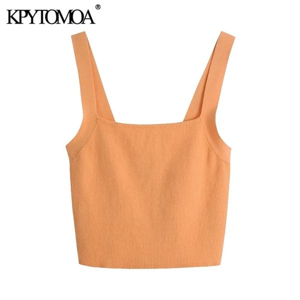 kpytomoa women fashion with wide straps cropped knitted tank vintage square collar backless female camis mujer 210705, White
kpytomoa women fashion with wide straps cropped knitted tank vintage square collar backless female camis mujer 210705, White