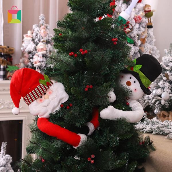 christmas decorations santa claus hugs the tree doll snowman ornaments festive decoration atmosphere cloth cute creative
christmas decorations santa claus hugs the tree doll snowman ornaments festive decoration atmosphere cloth cute creative