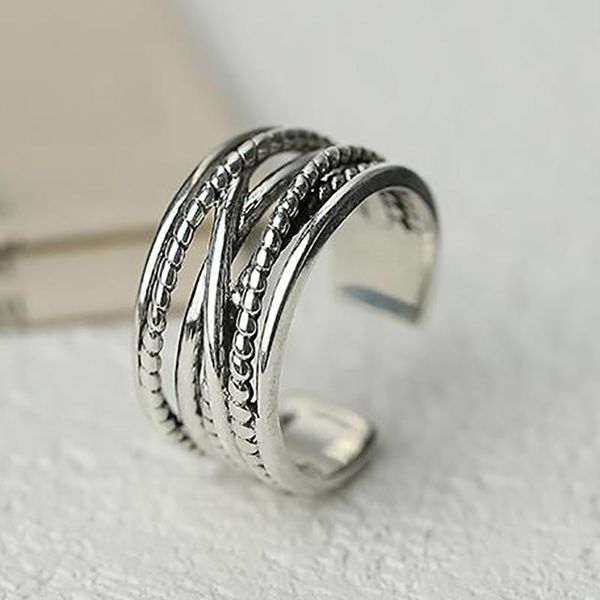 cluster rings silver cold wind niche design irregular winding exaggerated domineering opening adjustable neutral ring, Golden;silver
cluster rings silver cold wind niche design irregular winding exaggerated domineering opening adjustable neutral ring, Golden;silver