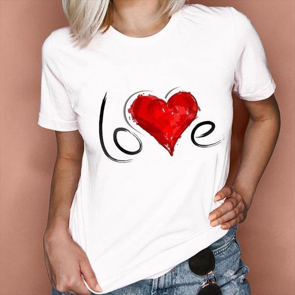 graphic clothing trend fashion womens watercolor sweet love valentine clothes tees print female t shirt, White
graphic clothing trend fashion womens watercolor sweet love valentine clothes tees print female t shirt, White