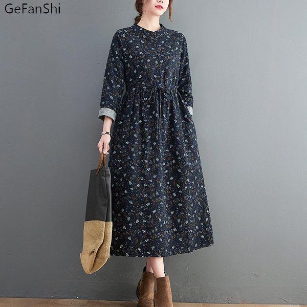 casual dresses autumn winter women dress vintage floral print chic loose fashion long sleeve elegant ladies clothing green, Black;gray
casual dresses autumn winter women dress vintage floral print chic loose fashion long sleeve elegant ladies clothing green, Black;gray